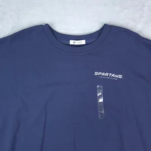 47 Brand UNCG Spartans Sweatshirt Womens XL Navy White Colorblock Pullover thumbnail 3