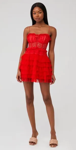 For Love & Lemons Jules Mini Corset Dress thumbnail 3