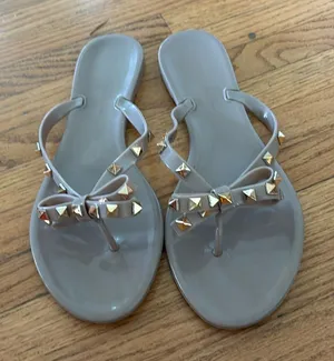 Bow Studded Sandals Purple Size 9 thumbnail 1