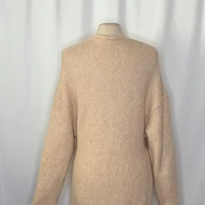 ZARA Alpaca Knit Midi Dress Light Tan Sand Coastal Blogger Favorite Medium thumbnail 10