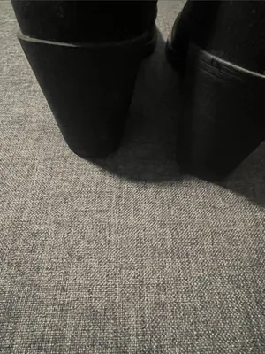 H&M Black Suede Chelsea Ankle Boots thumbnail 4