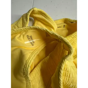 Abercrombie Womens Yellow Textured High Rise Bikini Bottoms Sz M NWOT Beach Swim thumbnail 4