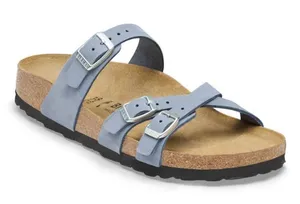 Birkenstock Franca Stone Blue Size 39 US Women's 8 Strappy Slide Sandal thumbnail 1