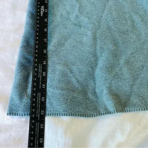 Ann Taylor Blue Crew Neck Sweater Ribbed Knit thumbnail 7