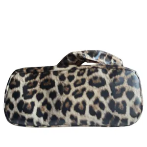 Leopard Print Backpack with Additional‎ Strap Black thumbnail 5