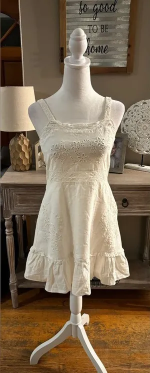 NWT Zara Eyelet Dress thumbnail 1