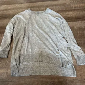 Aerie Light Gray Crewneck Sweater thumbnail 1