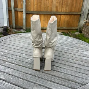 DV DOLCE VITA Women's Wandah‎ Slouch Dress tall Boots Ivory White size 6 thumbnail 6