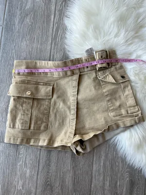 Tan Women's Cargo Skort Size L thumbnail 4