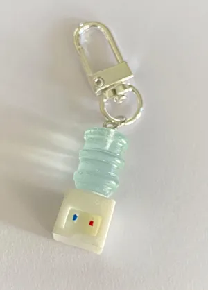 Handmade 💚 funny & Kawaii water server Keychain/charm,bag accessory✨NEW! Gift💚 thumbnail 2