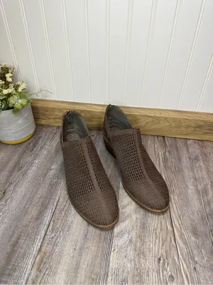 Vince Camuto Womens Paleta Brown Leather Upper Pointed Toe Ankle Booties 10 thumbnail 2