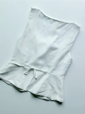 Aritzia Wilfred Octavo Bustier - CruiseLinen™ White Top Vest thumbnail 11