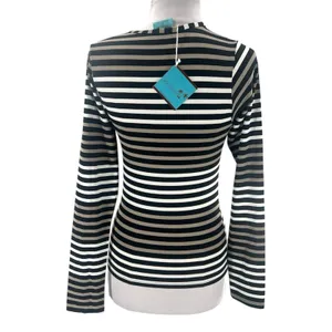 NWT Letarte Hawaii rashguard UPF‎ top sz M skull striped thumbnail 2