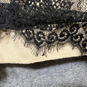 Vintage Y2K Charlotte Russe‎ Black Lace Halter Crop Top Sexy Party Sleeveless thumbnail 4