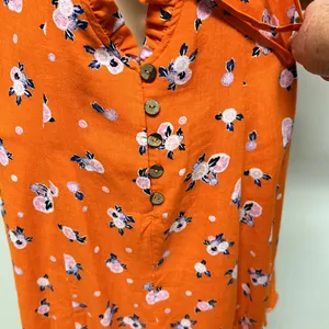 NWT Free People Orange Mini Dress with open back size S thumbnail 7