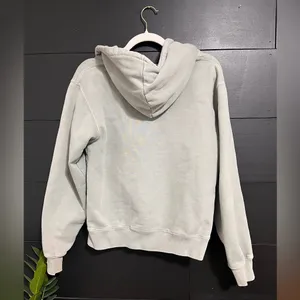 BRANDY MELVILLE Sage Full Zip Hoodie Sweatshirt Vintage Wash One Size EUC thumbnail 4