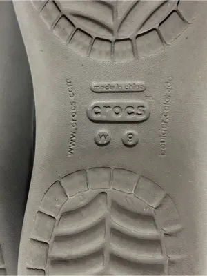 Crocs gray rubber slip on shoe women size 9 thumbnail 9