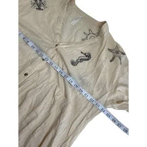 Anthropologie‎ Nautical Embroidered Maxi Dress Cream Seahorse Starfish Small thumbnail 13