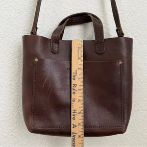 PLG PORTLAND Leather Goods “Almost Perfect” Mini Crossbody Tote Bag thumbnail 6
