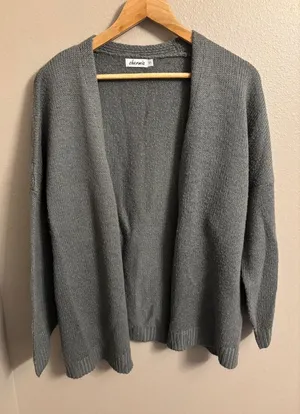 Shermia gray cardigan size small thumbnail 1