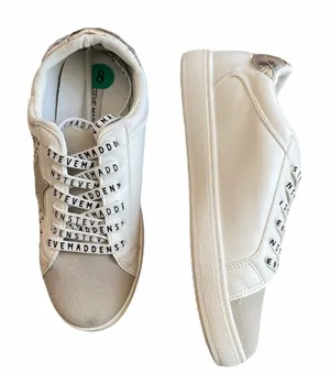 NEW Amalfi Stud and Star Sneakers Leather Suede Leather Lace Up Logo 7.5 thumbnail 1
