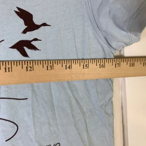 St Lawrence River 1000 Islands Land Trust Organic T-Shirt Light Blue Womens M thumbnail 4