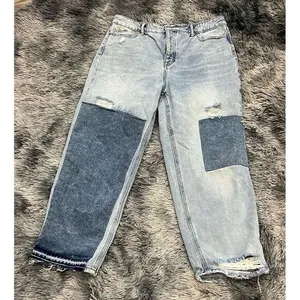 Jessica Simpson Jeans Womens Size 31 Monroe Boyfriend Patched Boho Cowgirl Rodeo thumbnail 1