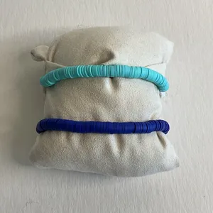 Santa Monica Beaded Bracelet Set White thumbnail 3