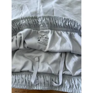Nike Dri-Fit Lined Athletic Shorts Womens SMALL Stretchy Drawstring Grey thumbnail 7