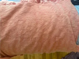 Altar'd State Washed Peach Short Sleeve Peplum Top thumbnail 4