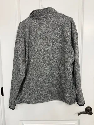PINK Victoria’s Secret Gray Marled Quarter Zip Pullover Women’s Large thumbnail 6