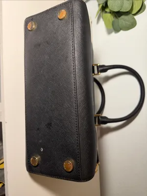 Michael Kors Black Saffiano Leather Satchel with Gold Hardware thumbnail 10
