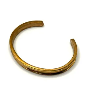 Live what you love gold tone inspirational cuff bracelet thumbnail 5