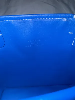 Royal Blue Mini reversible Anjou Tote with Matching Pouch thumbnail 3
