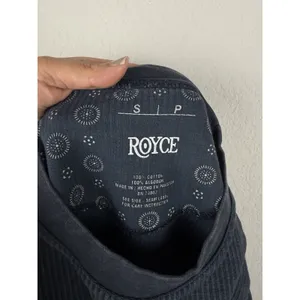 Royce Comfy Corded Top Sweatshirt Women's Small Thumb Holes Black‎ Minimalist thumbnail 11