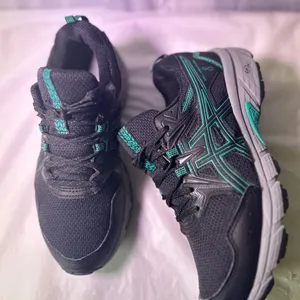 ASICS Gel-Venture 8 Black and Turquoise Trail Shoes thumbnail 7