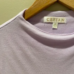 Purple Mock Neck Crop Top Size M thumbnail 2