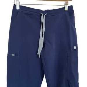 FIGS High Waisted Yola Skinny Cargo Pockets Women Size XS/P Blue PO 1356 thumbnail 5