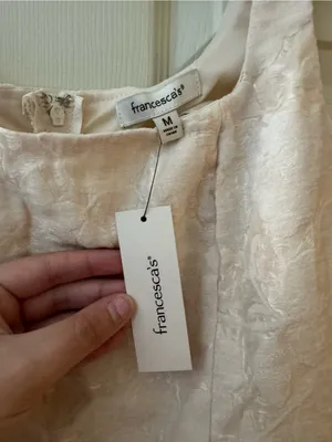 Francesca's Collections Ivory Textured Mini Dress thumbnail 3