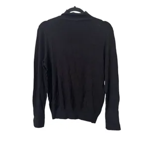 ZARA Mockneck Basic Knit‎ Sweater Black Sz Large thumbnail 3