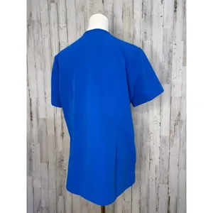 Figs Women's Casma 3 Pocket V-Neck Scrub Top‎ Medium Blue Short Sleeve Workwear thumbnail 4