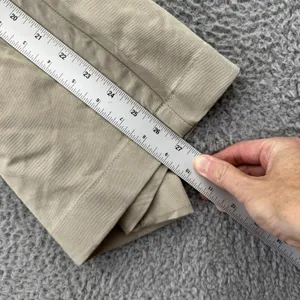 American Eagle Wide Leg Trouser Pants Khaki Stretch Retro Boho Women's 12 x 27 thumbnail 11