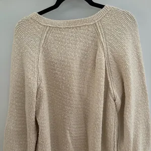 Free People Cream V-Neck Sweater thumbnail 11