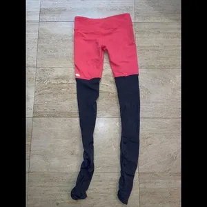 Alo‎ Yoga Goddess Ribbed Leggings High Waisted Pink gray Size m thumbnail 3