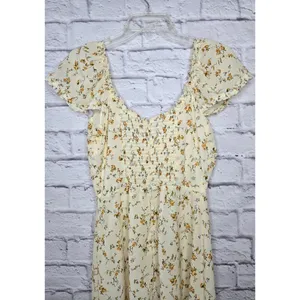 Dex Sweatheart Floral Boho Smocked Midi Sundress medium. thumbnail 5