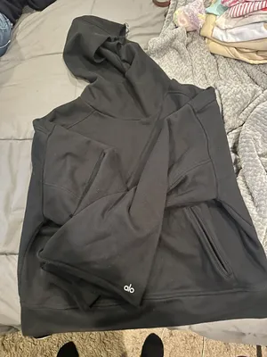 ALO black hoodie thumbnail 1