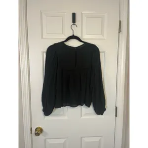 Free People Valencia Embroidered Eyelet Balloon Sleeve Blouse Women's sz. XS thumbnail 7
