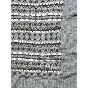 J. Crew Fair Isle Geometric Pattern Merino Wool Blend Crewneck Sweater Size‎ Med thumbnail 3