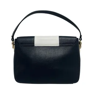 Ripani Italian Leather Handbag Purse Shoulder Bag Navy Blue white Nautical Italy thumbnail 6