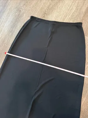 Vintage Y2K banana republic long maxi slip skirt black small thumbnail 6